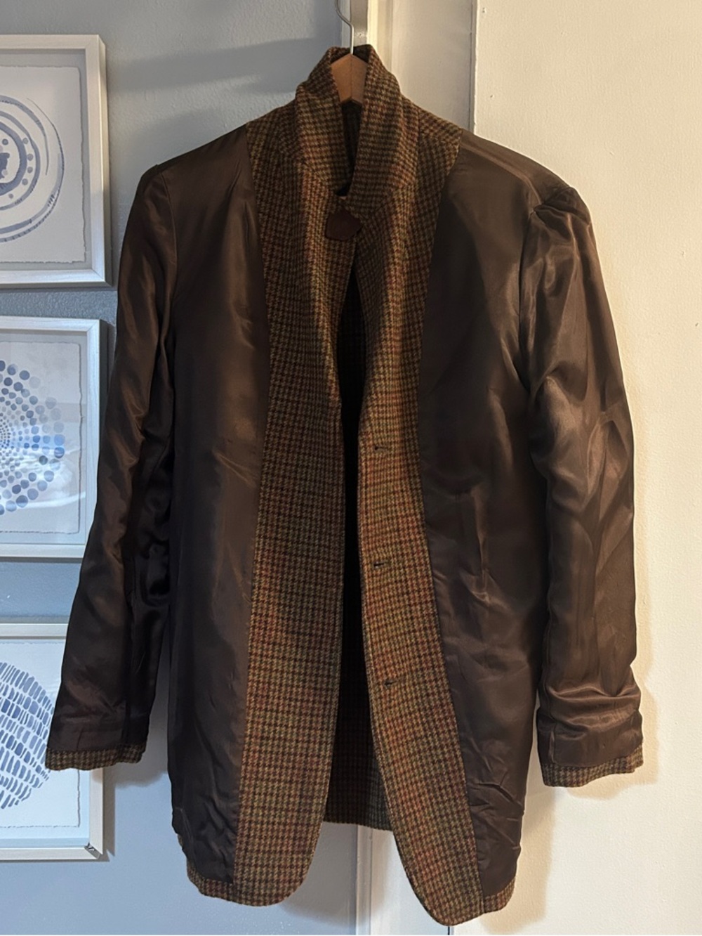Vintage Lauren Ralph Lauren Equestrian Wool Blazer Women’s Size 14 Elbow Patch - Picture 6 of 10